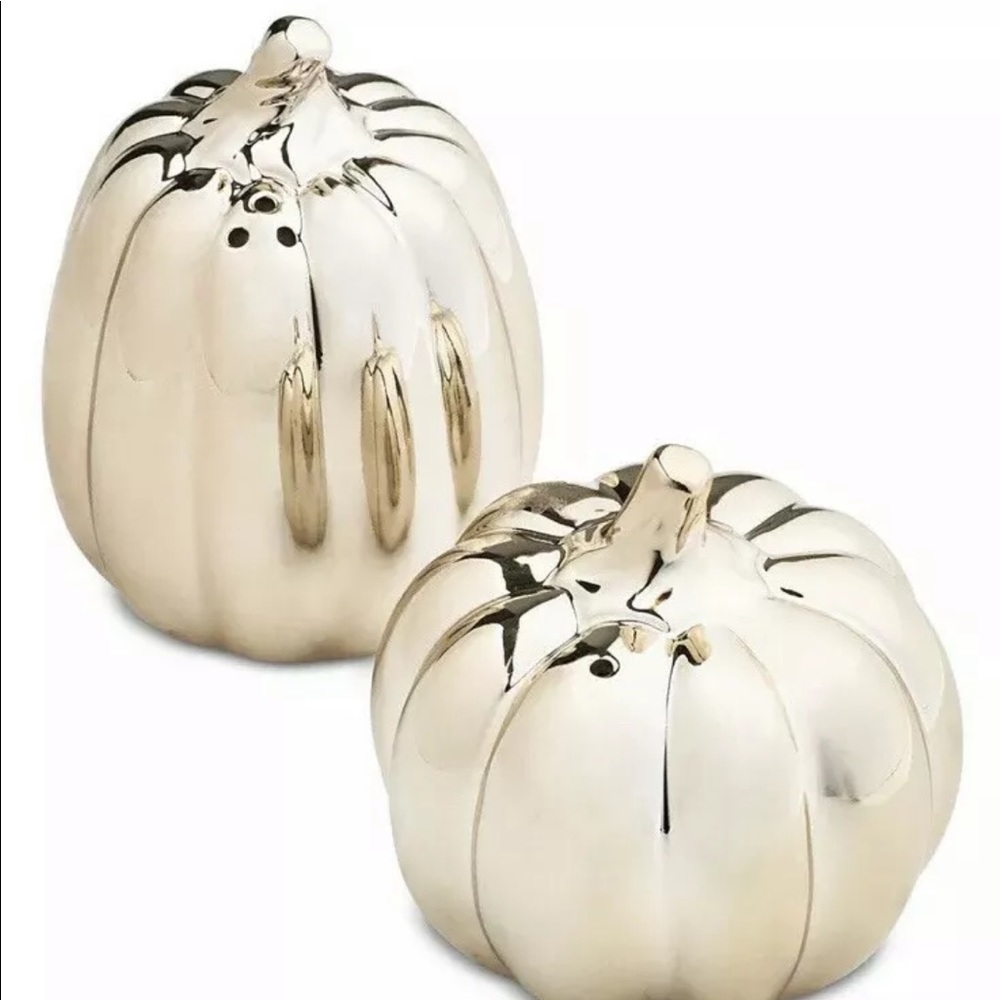 Martha Stewart Gold Pumpkin Salt & Pepper Shakers